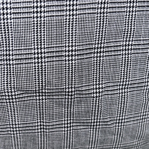 Zara Black White Houndstooth Plaid Ruched Wrap Asymmetrical Mini Skirt - XS - Picture 14 of 16